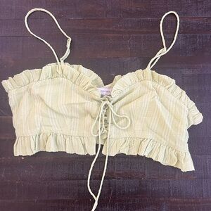 Urban Outfitters lace up crop top